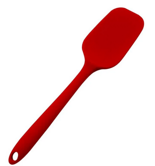 Espatula De Silicone Retangular 27cm Vermelho