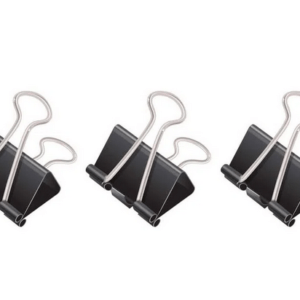 Binder Clips Preto 41mm Com 12 Unidades