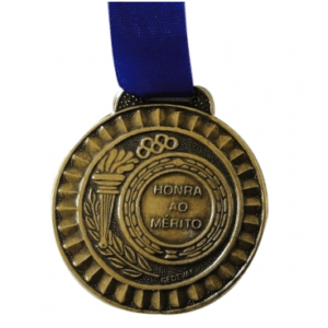 Medalha Gedeval Pequena Prata 34mm