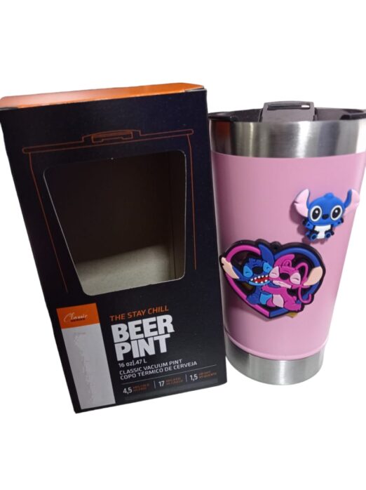 Lilo Stitch Copo Personalizado Inox Termico Aço 493ml - Imagem 9
